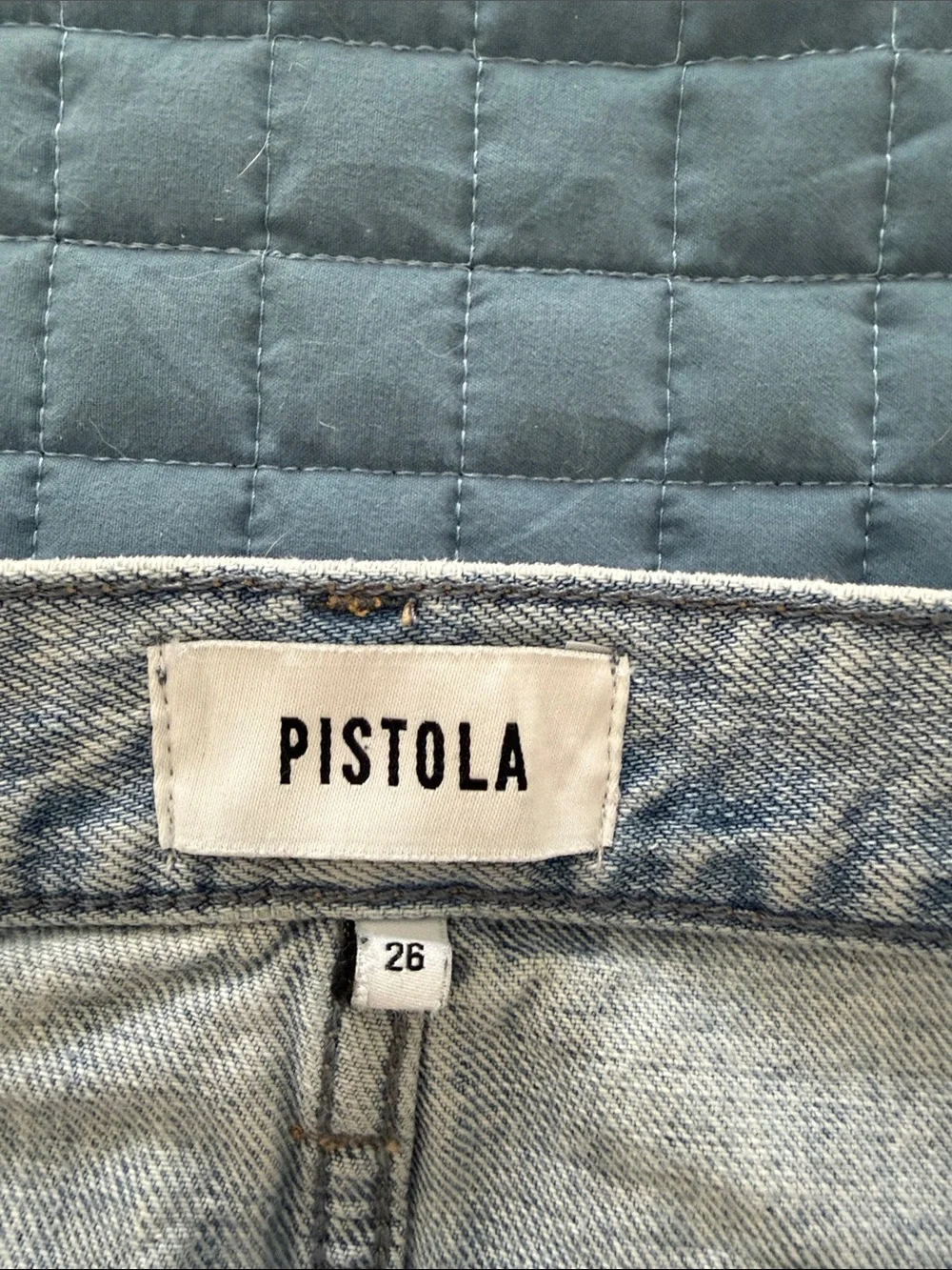 pistola Light Wash Straight-Leg Jeans size 26 - Picture 4 of 6